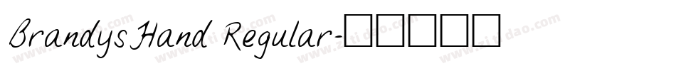BrandysHand Regular字体转换
